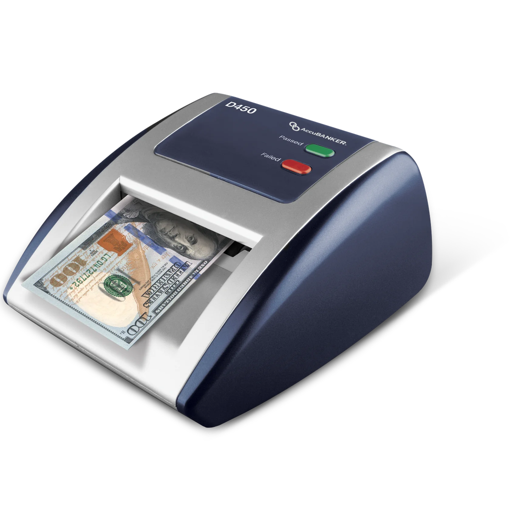 AccuBanker D450 Detector Automático de Billetes Falsos.